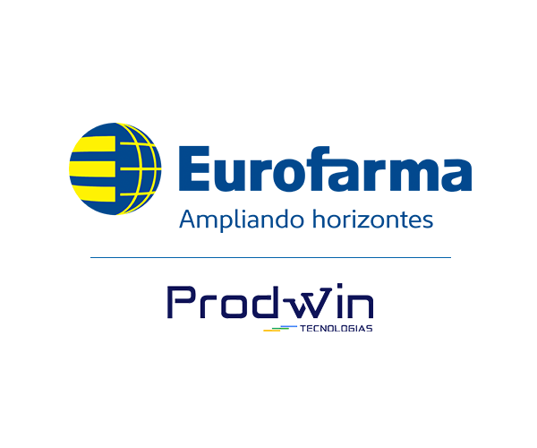 Logo Prodwin e Eurofarma